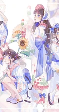 花衣裳，和服装，洛丽塔装扮二次元动漫少女高清图片