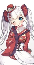 花衣裳，和服装，洛丽塔装扮二次元动漫少女高清图片