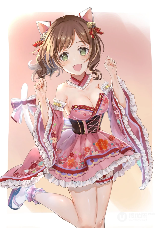花衣裳，和服装，洛丽塔装扮二次元动漫少女高清图片