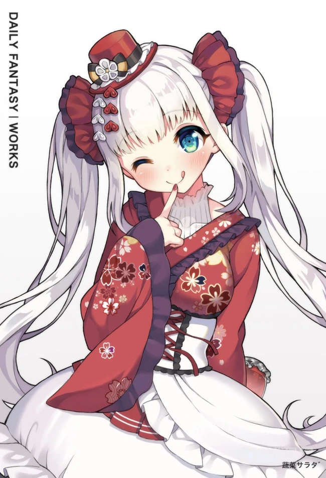 花衣裳，和服装，洛丽塔装扮二次元动漫少女高清图片