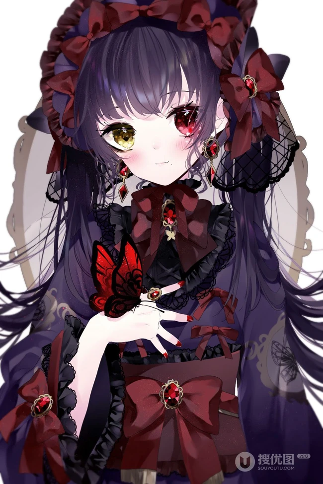 花衣裳，和服装，洛丽塔装扮二次元动漫少女高清图片