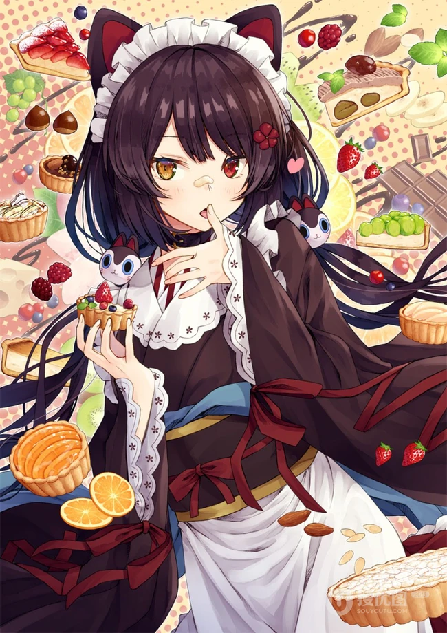花衣裳，和服装，洛丽塔装扮二次元动漫少女高清图片