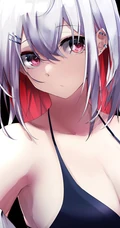 挂耳染染发发型的精美二次元动漫少女插画图片集