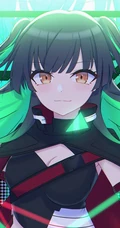 挂耳染染发发型的精美二次元动漫少女插画图片集