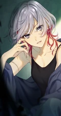 挂耳染染发发型的精美二次元动漫少女插画图片集