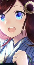 挂耳染染发发型的精美二次元动漫少女插画图片集