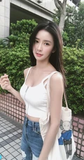 蔡卓宜紧身牛仔裤系列显气质匀称身形曲线生活照写真图片