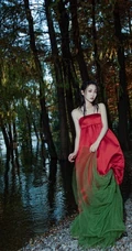 女生宣璐气质优雅户外森系柔美时尚动人写真照片