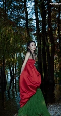 女生宣璐气质优雅户外森系柔美时尚动人写真照片