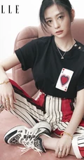 邱淑贞女儿沈月ELLE杂志最新写真，笑容甜美，可爱动人