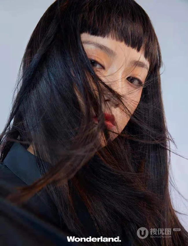 黑龙江籍舞蹈生少女吴佳怡齐刘海发型清新清新写真美照