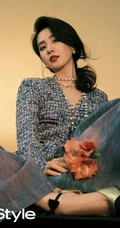 刘诗诗柔美复古 温婉俏丽优家画报杂志写真美照