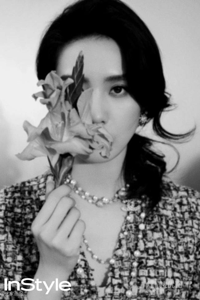 刘诗诗柔美复古 温婉俏丽优家画报杂志写真美照