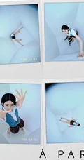 黄多多俏皮可爱雀斑妆，搭配多套复古摩登时尚服饰，少女心满满写真照