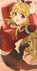 小兔子乖乖，二次元兔耳朵动漫少女可爱蹦跳插画美图