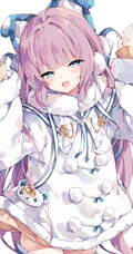 小兔子乖乖，二次元兔耳朵动漫少女可爱蹦跳插画美图