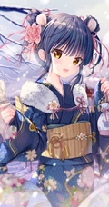 和风少女，振袖(和服)装动漫少女精选超高清插画图片集