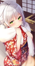 和风少女，振袖(和服)装动漫少女精选超高清插画图片集