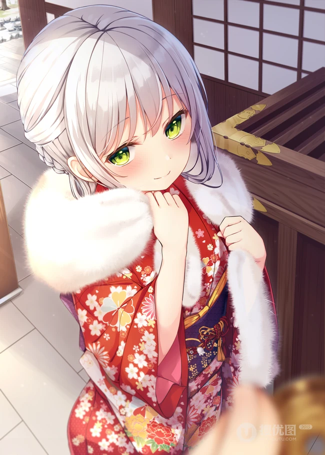 和风少女，振袖(和服)装动漫少女精选超高清插画图片集
