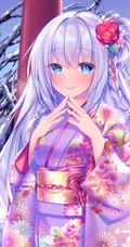 和风少女，振袖(和服)装动漫少女精选超高清插画图片集
