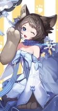 睡眼惺忪，大眼水汪汪的二次元动漫少女人物高清插画图片集