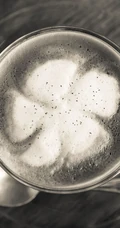 心心恋恋的滋味，创意拉花奶茶咖啡样式好看壁纸图片