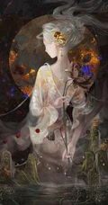 动漫女孩 侧脸 伤感 感伤 精选二次元动漫少女手绘高清插画图片
