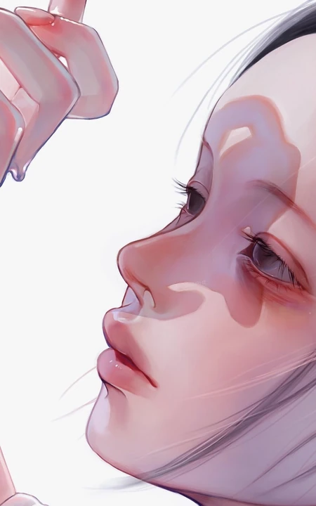 动漫女孩 侧脸 伤感 感伤 精选二次元动漫少女手绘高清插画图片