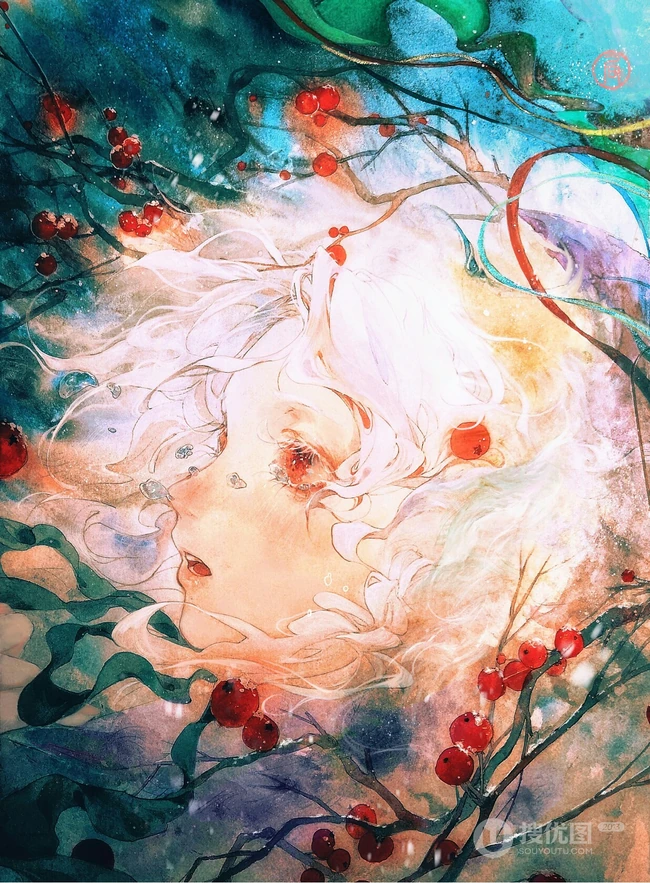 动漫女孩 侧脸 伤感 感伤 精选二次元动漫少女手绘高清插画图片