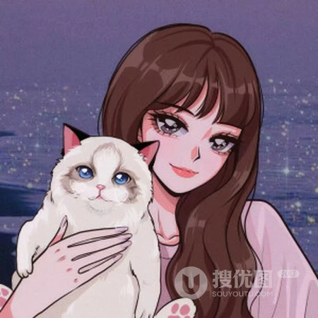 时尚 靓丽 个性都市动漫女生头像，马克笔手绘动漫女生好看头像图片