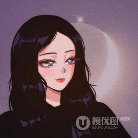 时尚 靓丽 个性都市动漫女生头像，马克笔手绘动漫女生好看头像图片