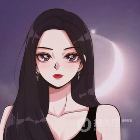 时尚 靓丽 个性都市动漫女生头像，马克笔手绘动漫女生好看头像图片