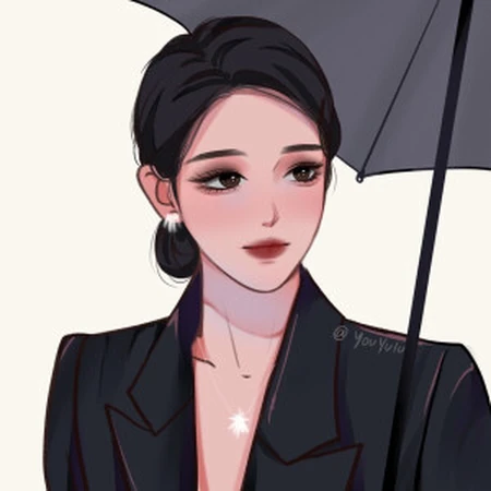 韩剧正装都市时尚帅气 靓丽男生女生手绘动漫头像情侣配对一人一半头像图片