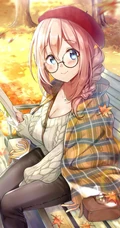 身着编织衫毛衣的气质二次元动漫女生精选插画图片集