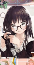 照镜子的可爱动漫少女插画图集