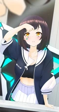 照镜子的可爱动漫少女插画图集
