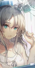 照镜子的可爱动漫少女插画图集