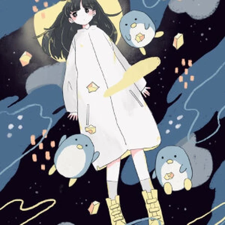 可爱舒适画风，一看就喜欢的二次元动漫人物少女，女孩头像图片