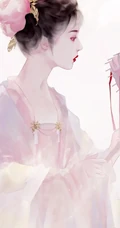 唯美手绘古风美女手机壁纸图片