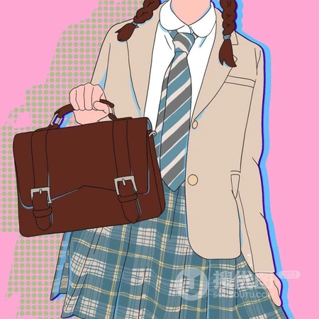 不露脸JK制服动漫少女 学生妹子 闺蜜专用两人三人一人一张头像图片