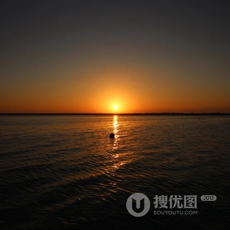 海边，湖边唯美日出风光景色旺财QQ阳光头像图片
