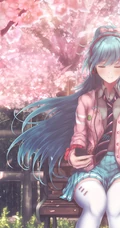 穿着可爱学生制服，短裙，长筒袜装的二次元动漫少女高清图集欣赏