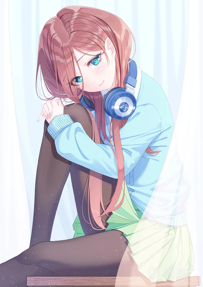 穿着可爱学生制服，短裙，长筒袜装的二次元动漫少女高清图集欣赏