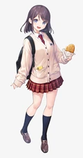 穿着可爱学生制服，短裙，长筒袜装的二次元动漫少女高清图集欣赏