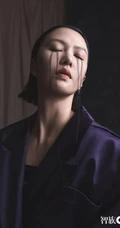 谭维维流泪妆，暗黑风格写真登《智族gq》最新杂志写真图片