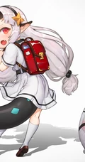 可爱尾巴悄悄探出来，二次元可爱带尾巴的动漫少女少女高清插画图片集