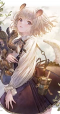 可爱尾巴悄悄探出来，二次元可爱带尾巴的动漫少女少女高清插画图片集