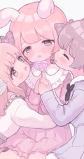 可爱尾巴悄悄探出来，二次元可爱带尾巴的动漫少女少女高清插画图片集