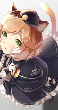 可爱尾巴悄悄探出来，二次元可爱带尾巴的动漫少女少女高清插画图片集