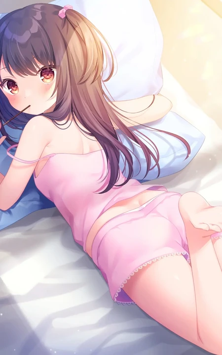 大眼睛动漫少女萌图，日系插画师作品，水汪汪眼睛的少女 可爱极了！